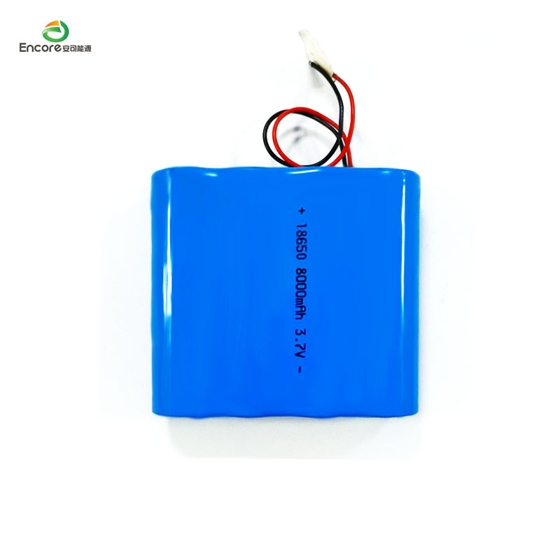 18650 8000 mAh 3,7 V-os lítium-ion akkumulátor