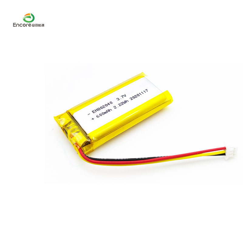 3,7 V 600 mah 2,22 Wh Li Ion akkumulátor