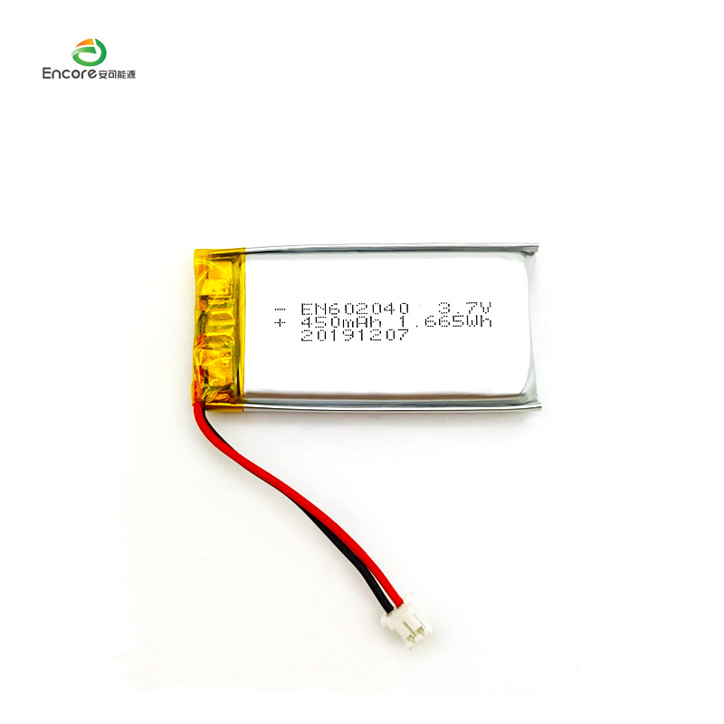 602040 3.7v 450mah Li polimer akkumulátor