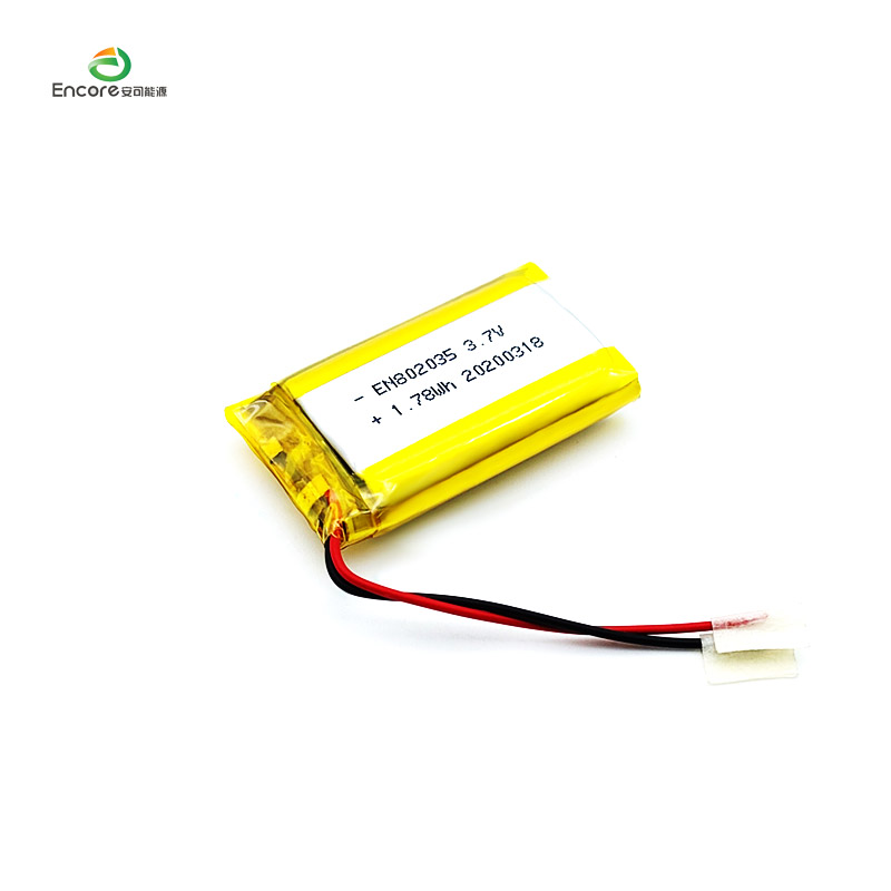 802035 3,7V 480mah Li polimer akkumulátor