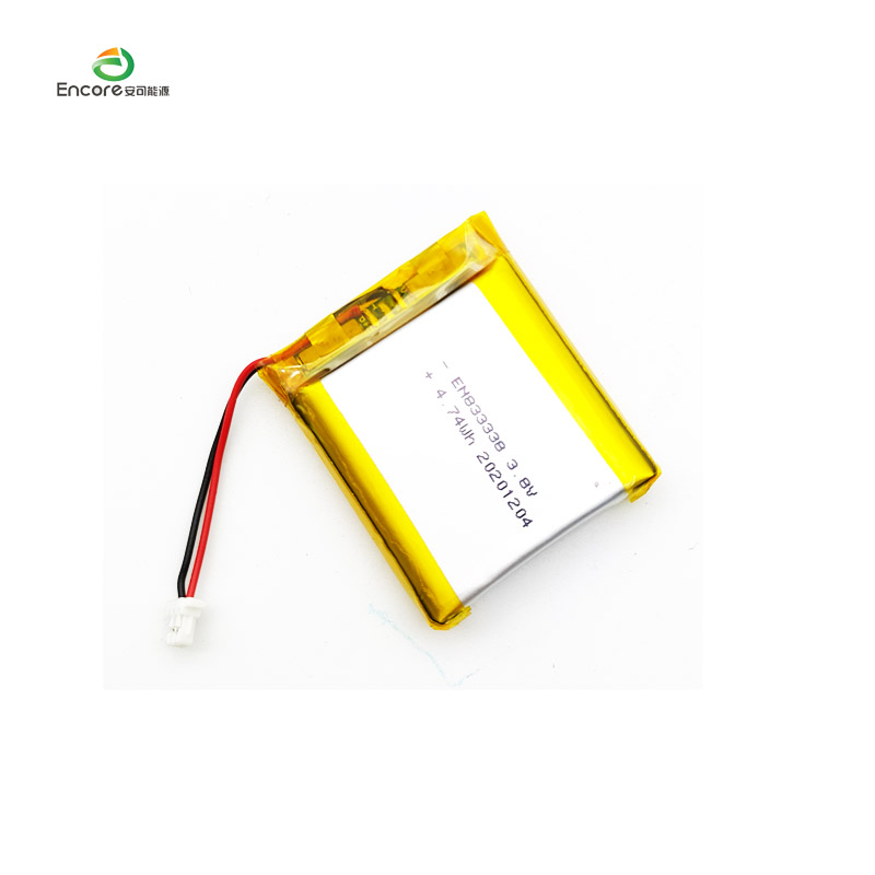 833338 1280mAh 3,8V újratölthető lipo cella